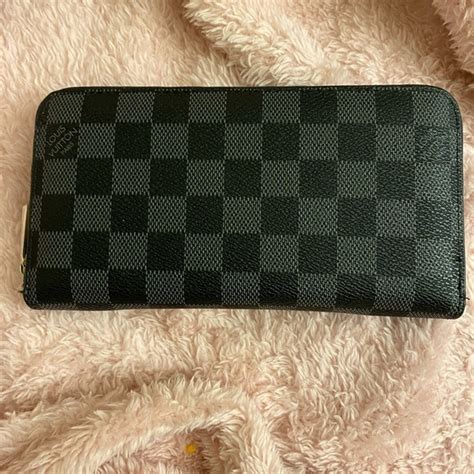 louis vuitton black grid wallet|louis vuitton checkered wallet.